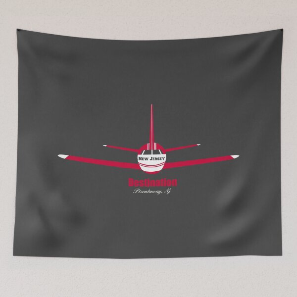 Item preview, Destination Piscataway New Jersey NJ Airplane Logo designed and sold by Lartheviking.