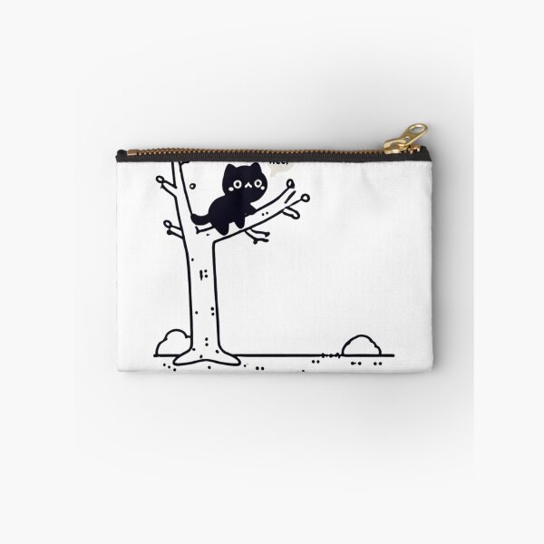 Item preview, Black Cat Stuck on Tree Seeking Help - Rescue Image designed and sold by EchoFusion.