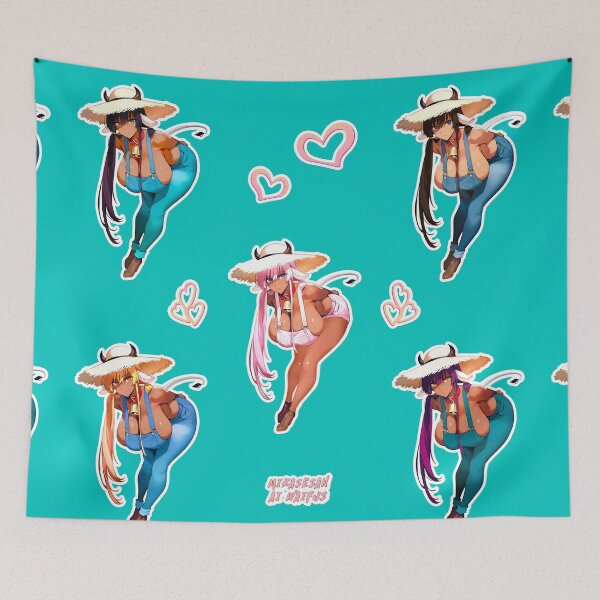 Item preview, Cow Girl Milk Maid Sticker Set of 5 designed and sold by MikaseSan.
