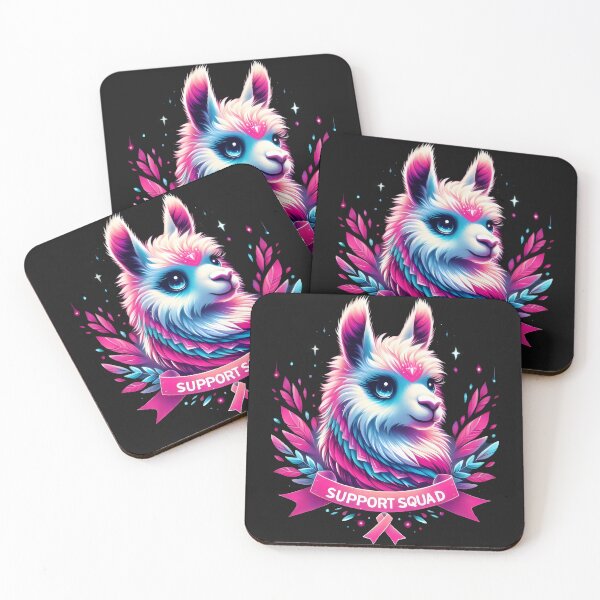 Item preview, pink llama support squad designed and sold by GogoGrove.