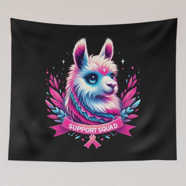 Item preview, pink llama support squad designed and sold by GogoGrove.