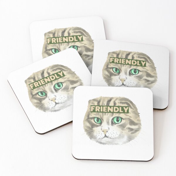 Item preview, Friendly Cat designed and sold by RainbowsLalala.