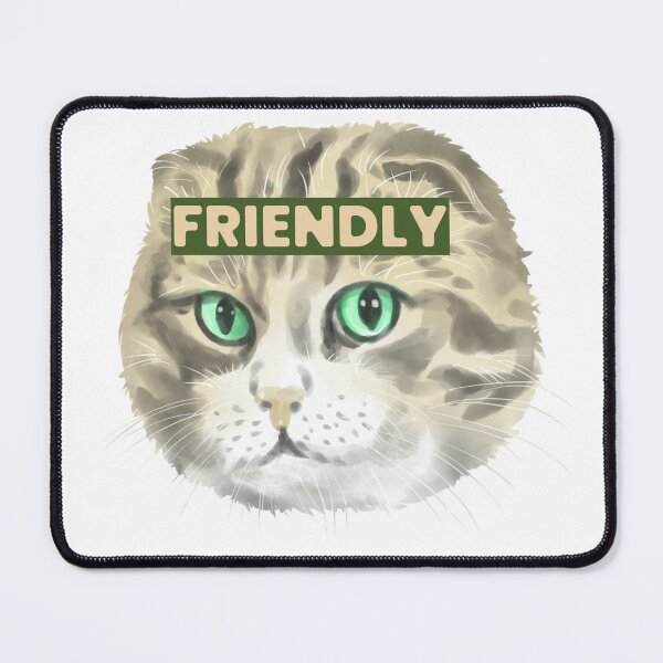 Item preview, Friendly Cat designed and sold by RainbowsLalala.