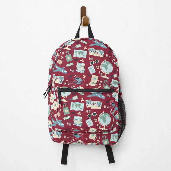 Item preview, Retro Travel on Red designed and sold by Jack-and-Winnie.