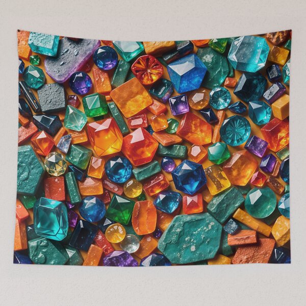 Item preview, Colorful Abstract Gemstone Pattern Design designed and sold by TheArtOfPat.