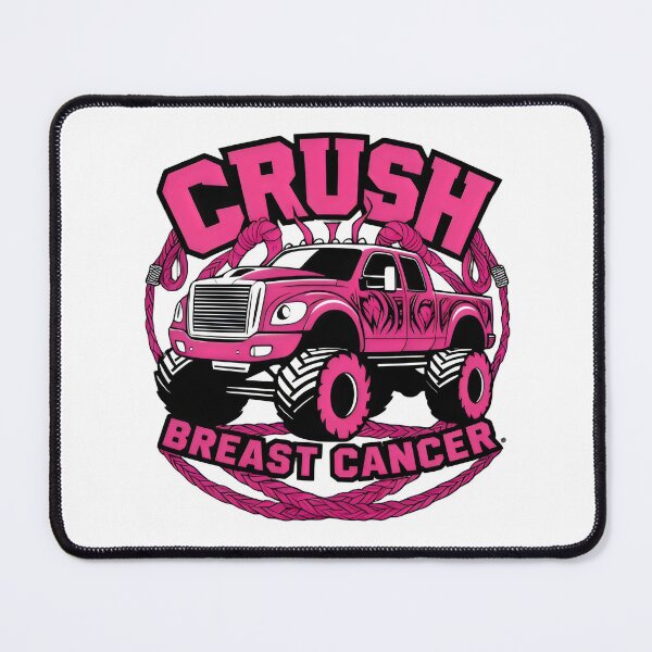 Item preview, crush breast cancer truck designed and sold by GogoGrove.