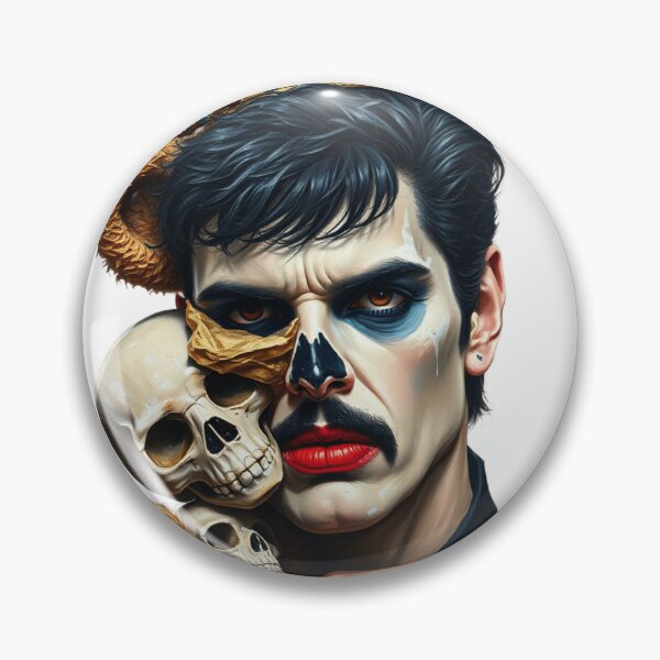 Item preview, Freddie Mercury, Royal crown with skull, Queen, cool design designed and sold by TaliaShin.