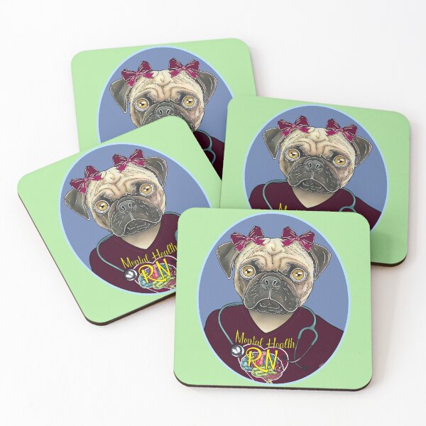 Item preview, Psych Nurse Puggy designed and sold by FivePugs.