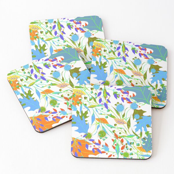 Item preview, Cute Shade Coloured Leaves & Fruits Pattern  designed and sold by Pattern Hub.