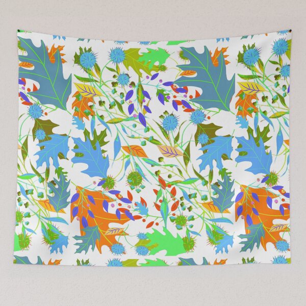 Item preview, Cute Shade Coloured Leaves & Fruits Pattern  designed and sold by Pattern Hub.