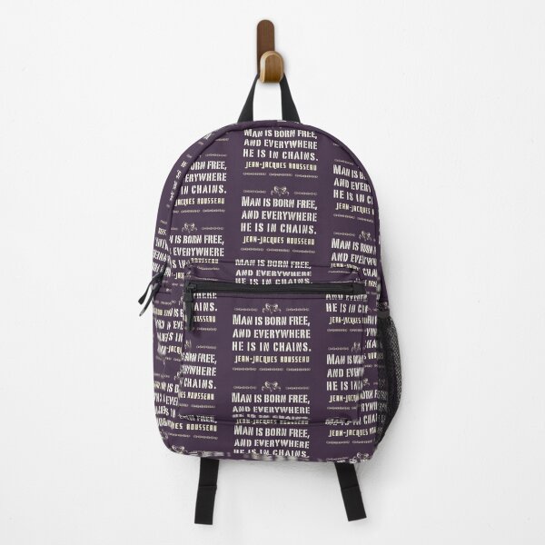 Item preview, Jean-Jacques Rousseau Quote: Man is born free, and everywhere he is in chains. designed and sold by artbleed.