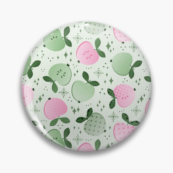 Item preview, Apples seamless pattern with green and pink elements designed and sold by Acolors.