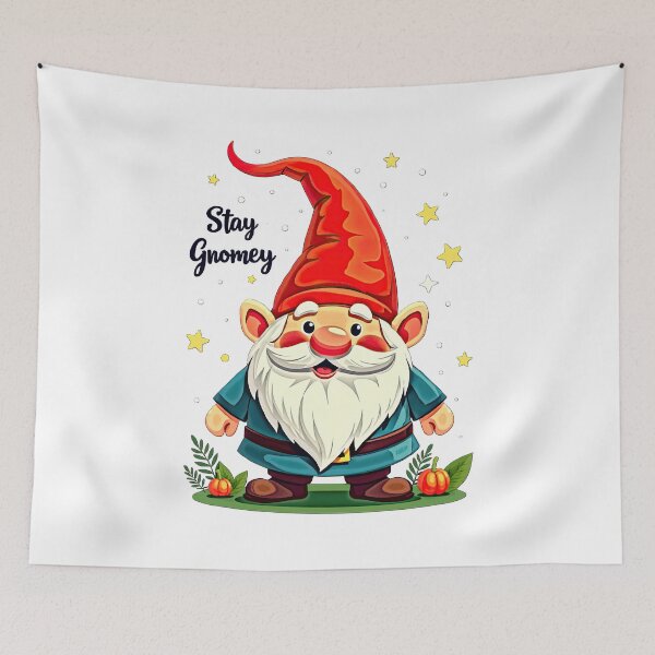 Item preview, Cute Gnome with Red Hat Illustration designed and sold by artwaves.