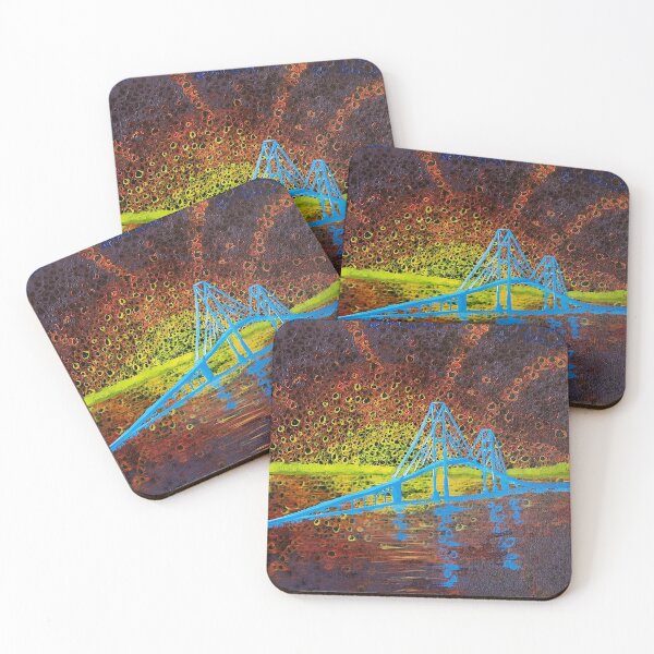 Item preview, Abstract Mackinaw Bridge designed and sold by Catikia.