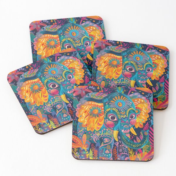 Item preview, Colorful Indian Elephant designed and sold by kidizajn.