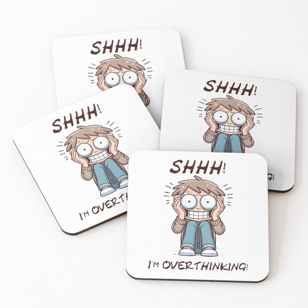 Item preview, Shhh! I'm Overthinking! designed and sold by Black Sands Art.