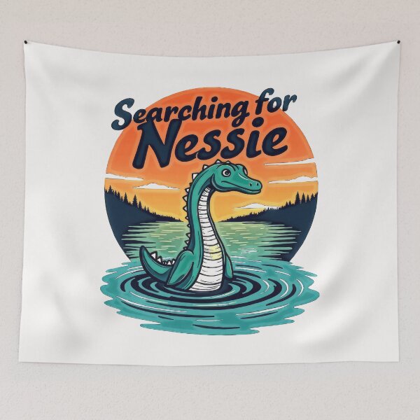Item preview, Searching For Nessie Illustration designed and sold by artwaves.