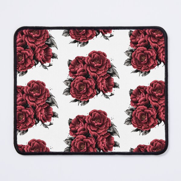 Item preview, red flowers_vintage graphic designed and sold by FORPOTATOPARTY.