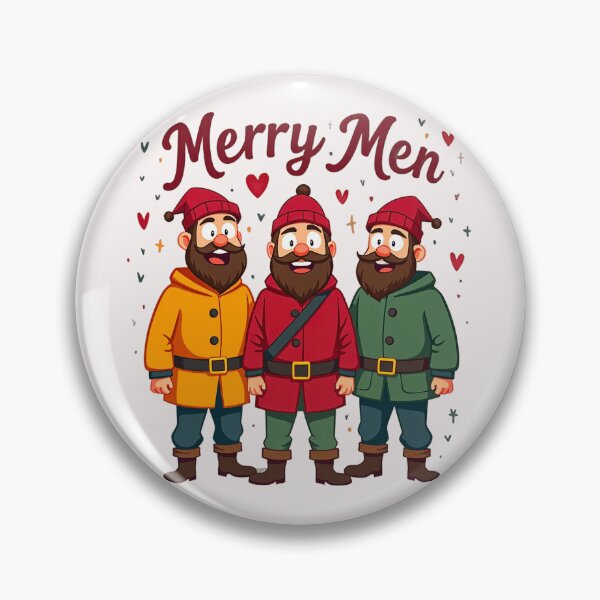 Item preview, Three Merry Men in Colorful Coats designed and sold by artwaves.