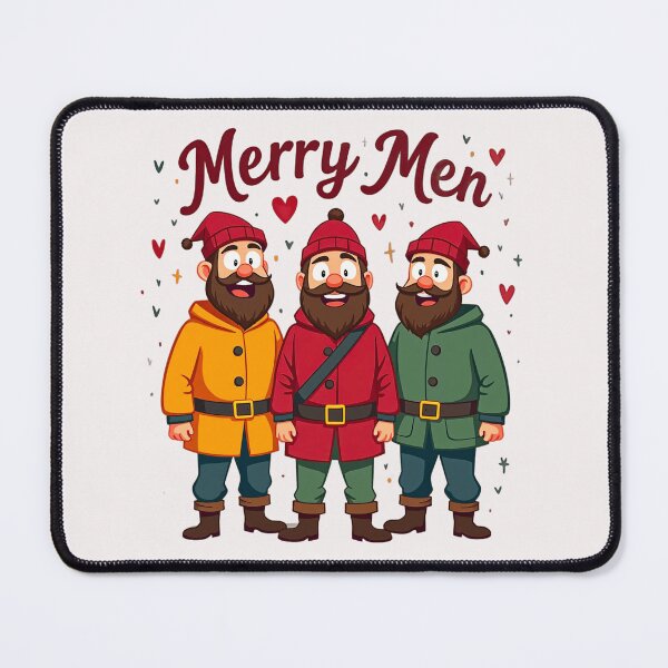 Item preview, Three Merry Men in Colorful Coats designed and sold by artwaves.
