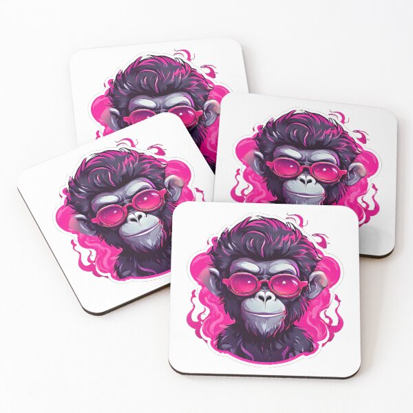 Item preview, pink monkey designed and sold by misbahsiro.