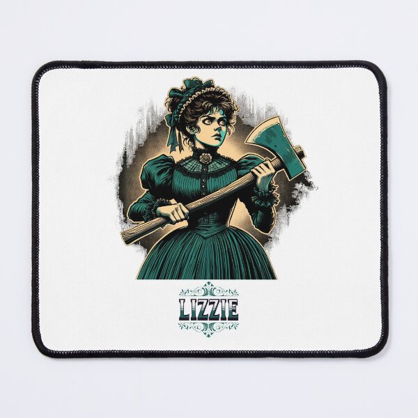 Item preview, Lizzie Borden and her axe, in a gothic halloween-style designed and sold by geetarv.