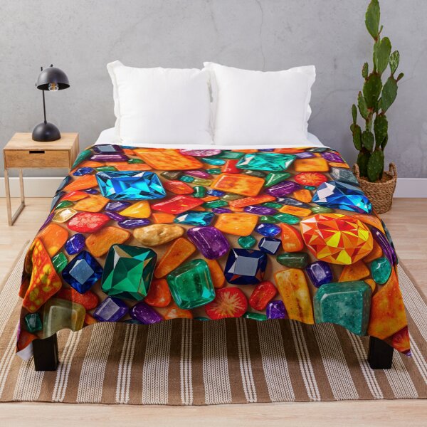 Item preview, Colorful Abstract Gemstone Pattern Design designed and sold by TheArtOfPat.