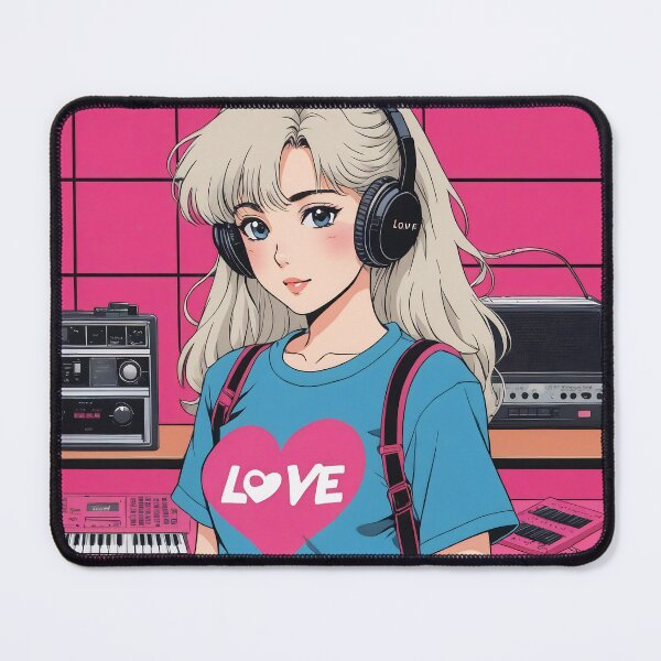 Item preview, the 1980s anime aesthetic `Love Music`. designed and sold by Chills-shop.