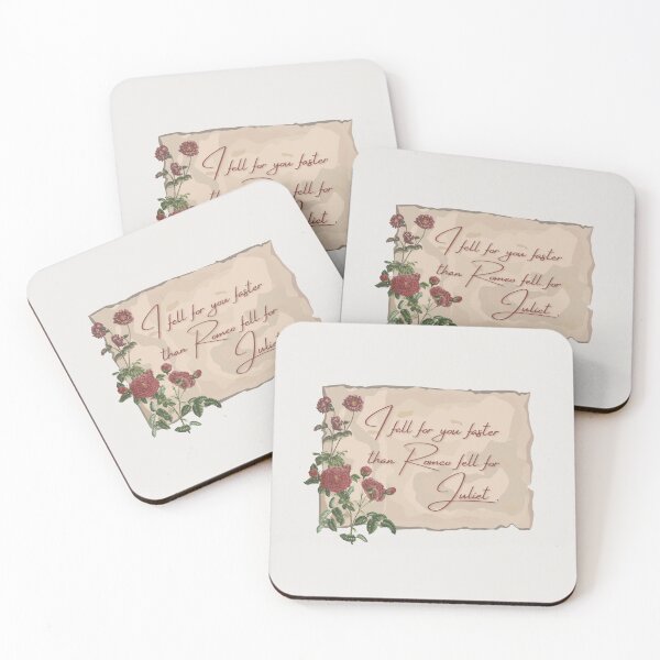 Item preview, "I fell for you faster than Romeo fell for Juliet" - vintage aesthetic  designed and sold by ka-19.