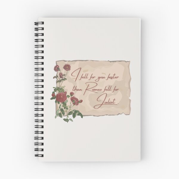 Item preview, "I fell for you faster than Romeo fell for Juliet" - vintage aesthetic  designed and sold by ka-19.
