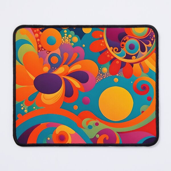 Item preview, Flower Power Colourful Flower Pattern designed and sold by druidwolfart.