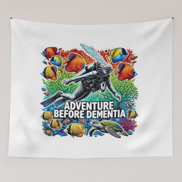 Item preview, ADVENTURE BEFORE DEMENTIA-SCUBA DIVING designed and sold by LeeLeeV.