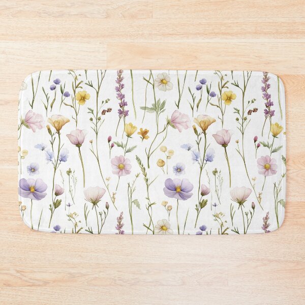 Item preview, detailed watercolor colorful wildflowers designed and sold by Vanessa Illustration.
