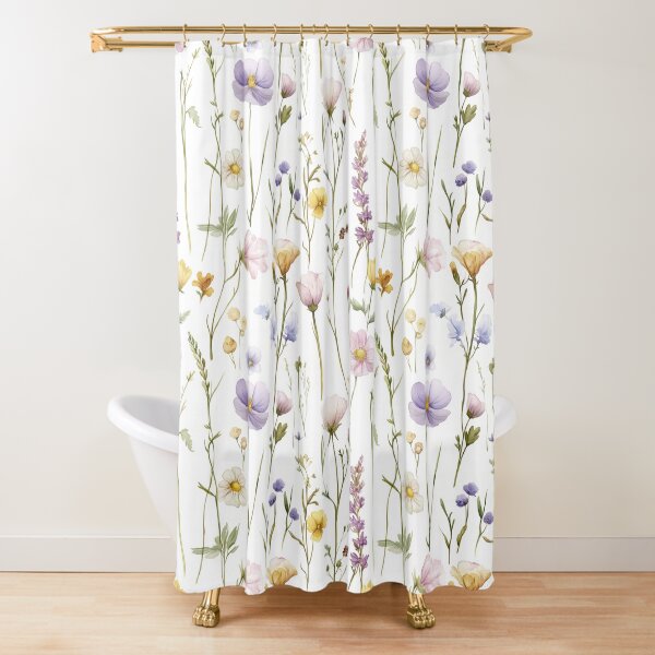 Vista previa del artículo con la obra «Acuarela detallada de flores silvestres coloridas», diseñado y vendido por MiaBubble91.