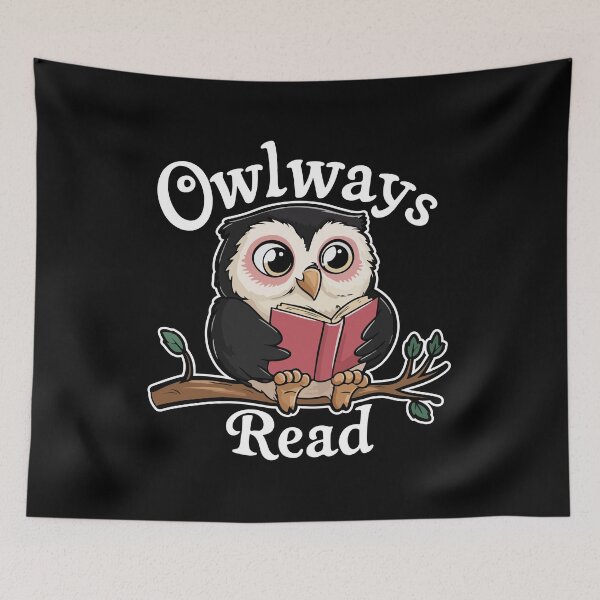 Item preview, Owlways Read Cute Owl Book Reading Lover Design designed and sold by MolotovStudio.