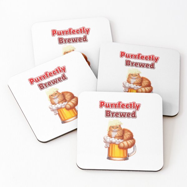 Item preview, Purrfectly Brewed - Relaxing Cat with Beer designed and sold by GorinART.