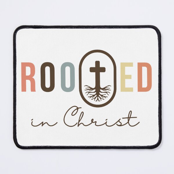 Item preview, Rooted In Christ,Boho Christian Bible Verse, Christian Women's Bible Verse Design, Christian Men's Bible Verse Quotes designed and sold by mattlee20.