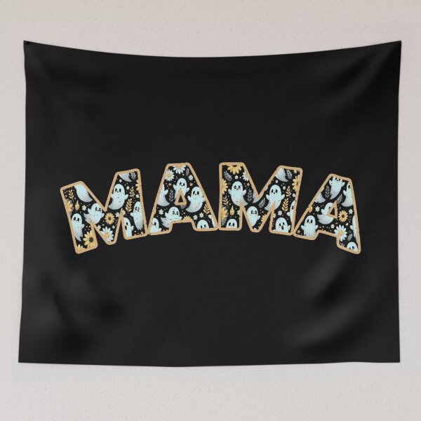 Item preview, MAMA Ghost Floral - Halloween Mama - Spooky mama designed and sold by RebeccaRe.