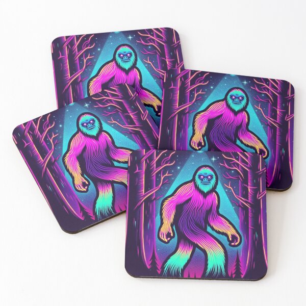 Item preview, Neon Bigfoot in the Forest designed and sold by PhantomFancies.