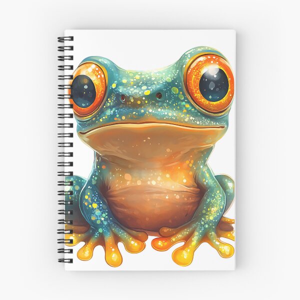 Item preview, Vibrant Kawaii Frog Sticker - Colorful and Cute Frog Illustration designed and sold by Creet-Design.