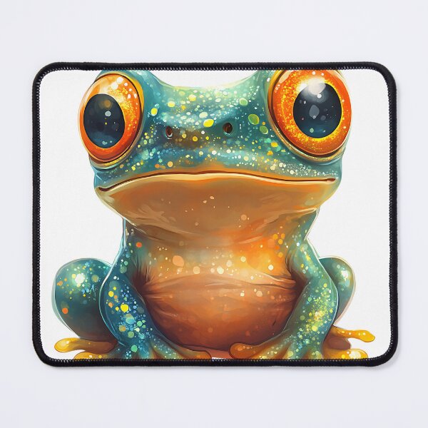 Item preview, Vibrant Kawaii Frog Sticker - Colorful and Cute Frog Illustration designed and sold by Creet-Design.