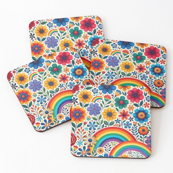 Item preview, Rainbow Flower Harmony designed and sold by WildVista.