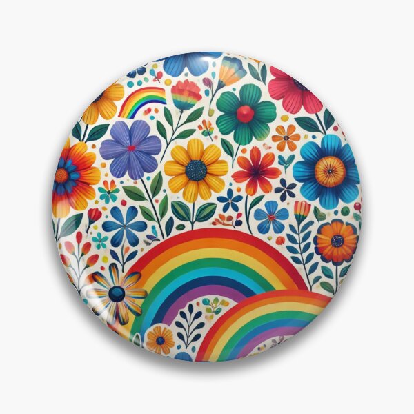 Item preview, Rainbow Flower Harmony designed and sold by WildVista.