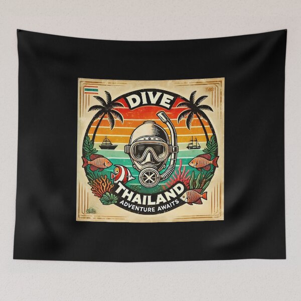 Item preview, Dive Thailand Summer Travel Funny Gifts Art designed and sold by BadhbhArt.