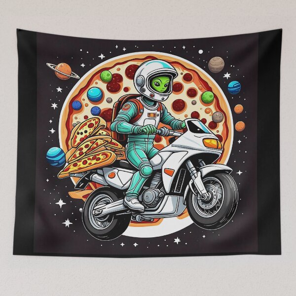 Item preview, Pizza in the Milky Way designed and sold by 0penvimark.