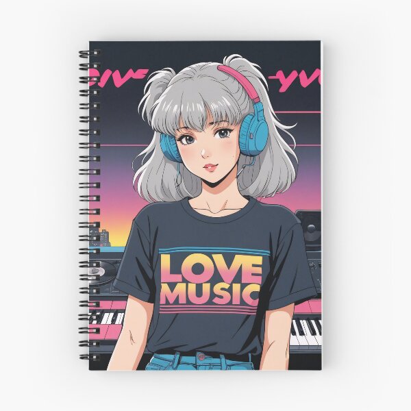 Item preview, the 1980s anime aesthetic `Love Music`. designed and sold by Chills-shop.