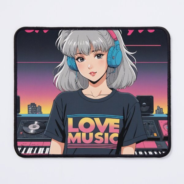 Item preview, the 1980s anime aesthetic `Love Music`. designed and sold by Chills-shop.