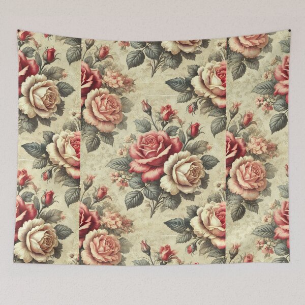 Item preview, Vintage Rose Garden designed and sold by WildVista.