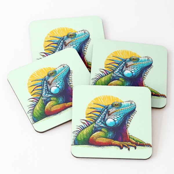 Item preview, Iguana a Bold and Expressive Scribble Art Depiction of a Vibrant Reptile designed and sold by beyazart.