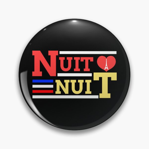 Item preview, Nuit Nuit, French Night Night designed and sold by Teetreasure2.